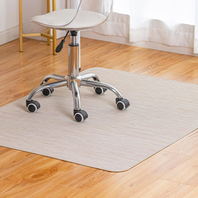 Office Chair Mat for Hardwood Floor Under Desk Computer Rolling Chair Mat for Wood/Tile Floor Non-Slip Heavy Duty Desk Rug PVC Plastic Hard Floor Protector 36" x 48" (Parchment)