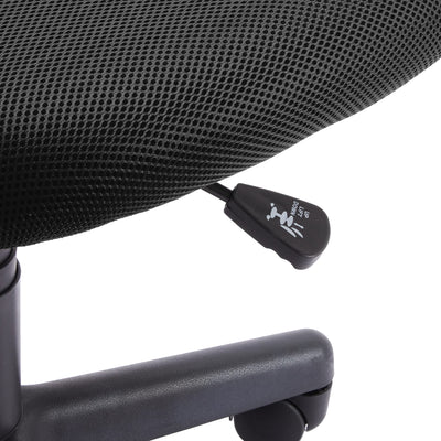Low Back Office Chair, Breathable Mesh, Height Adjustable, Padded Seat, Rolling Wheels, Swivel, Back Support, Sturdy, 21.25