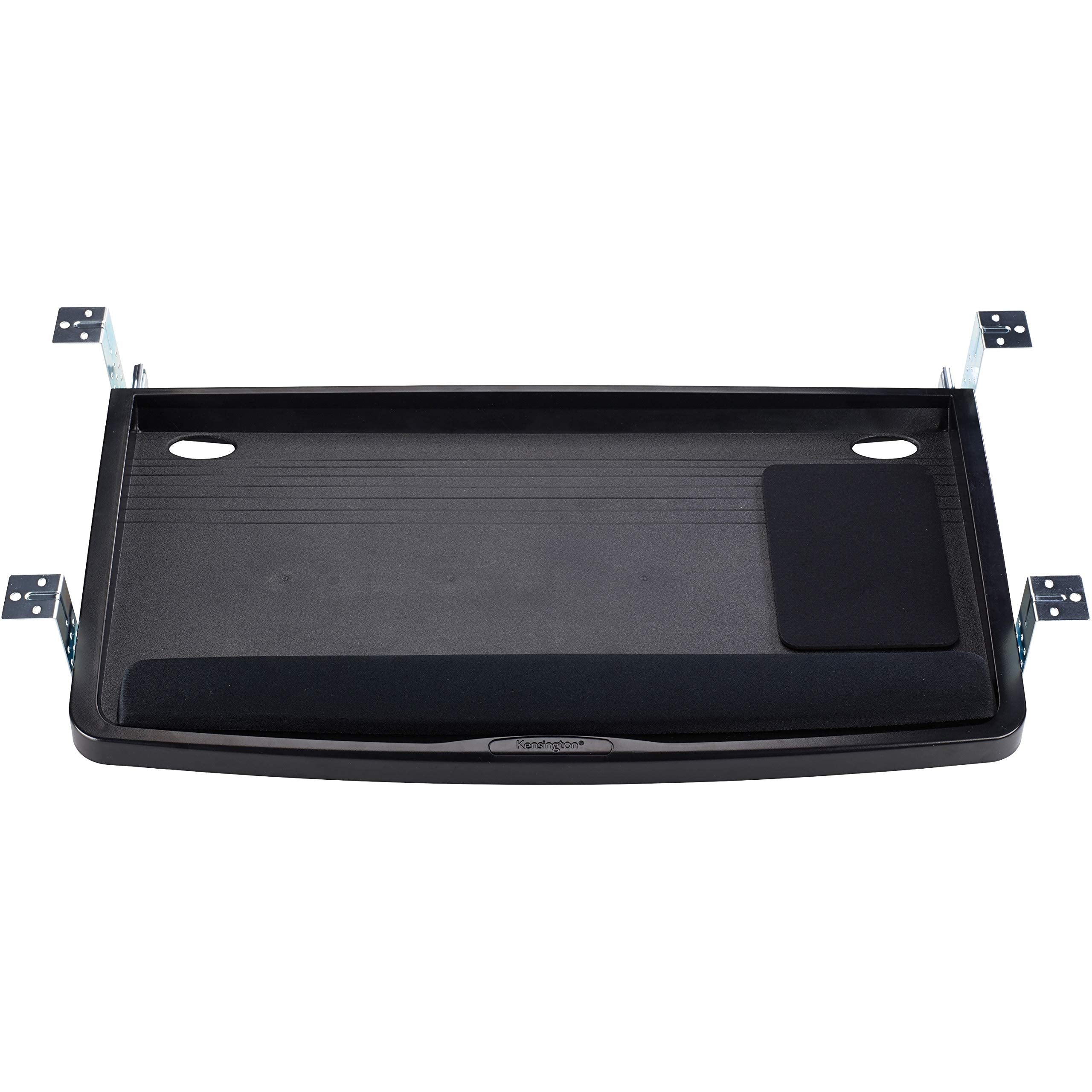 Keyboard Tray Under Desk, SmartFit Ergonomic Slide-Out Keyboard Drawer with Cable Management, Extra-Wide Height Adjustable Keyboard Holder, 24.5" x 11.75", Black K60004US