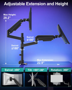 Dual Monitor Arm for Max 49