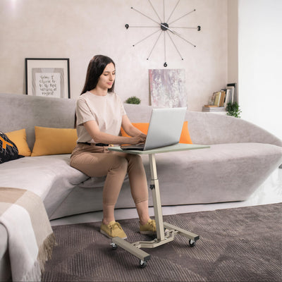 Mobile Height Adjustable Laptop Rolling Cart with Height Adjustment from 28