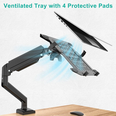 Single Arm Laptop and Monitor Desk Mount for 17