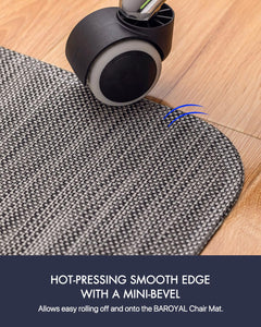 Office Chair Mat for Hardwood Floor Under Desk Computer Rolling Chair Mat for Wood/Tile Floor Non-Slip Heavy Duty Desk Rug PVC Plastic Hard Floor Protector 36