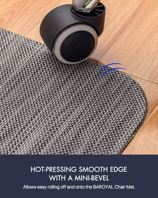 Office Chair Mat for Hardwood Floor Under Desk Computer Rolling Chair Mat for Wood/Tile Floor Non-Slip Heavy Duty Desk Rug PVC Plastic Hard Floor Protector 36