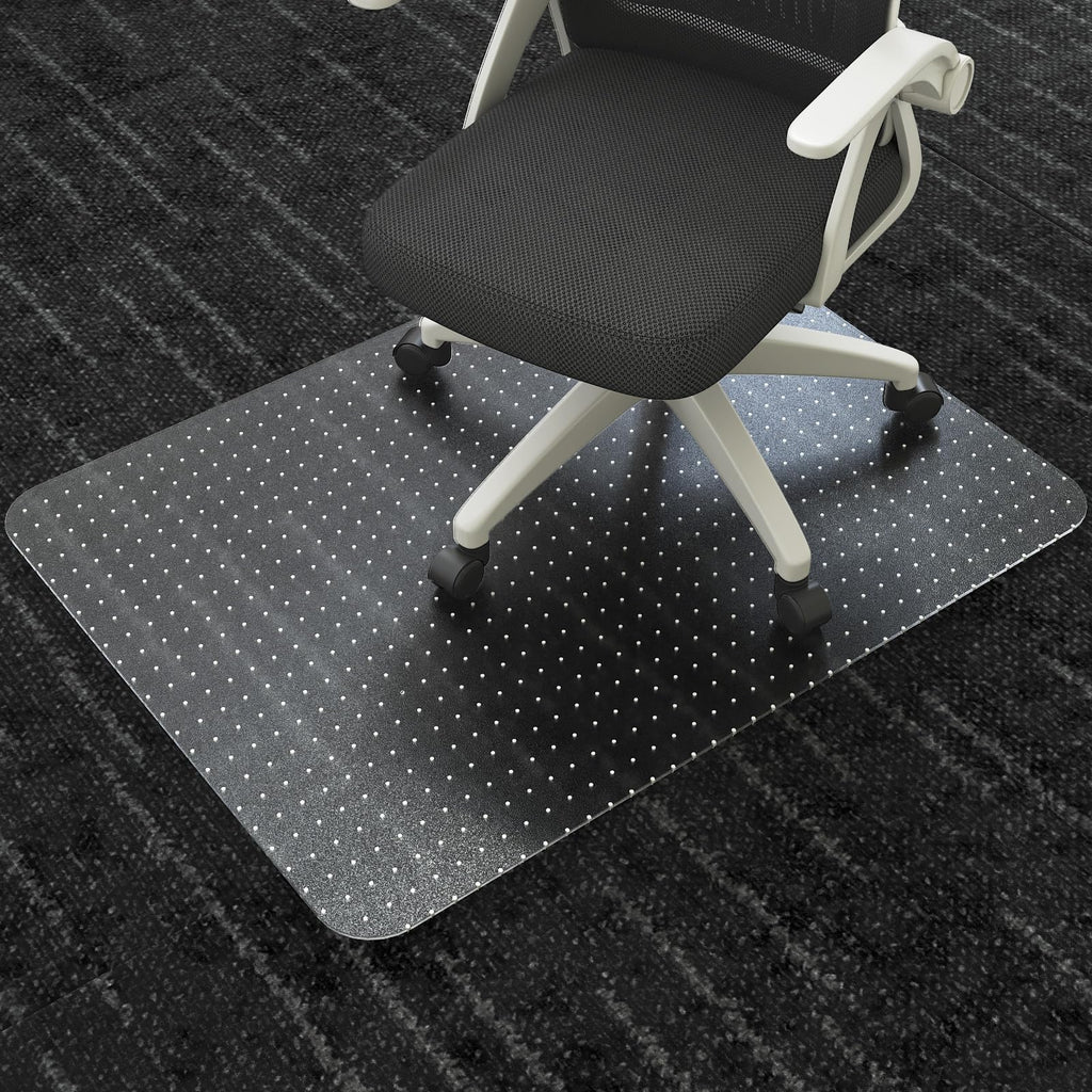 Chair Mat for Carpeted Floor,48''×36'' PVC Carpet Protector for Low Pile Carpets Heavy Duty Effective Grip Anti-Slip,Won't Crack,Easy to Clean for Office and Home