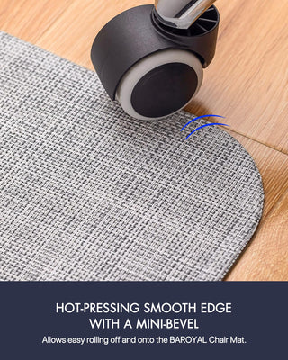 Office Chair Mat for Hardwood Floor Under Desk Computer Rolling Chair Mat for Wood/Tile Floor Non-Slip Heavy Duty Desk Rug PVC Plastic Hard Floor Protector 36
