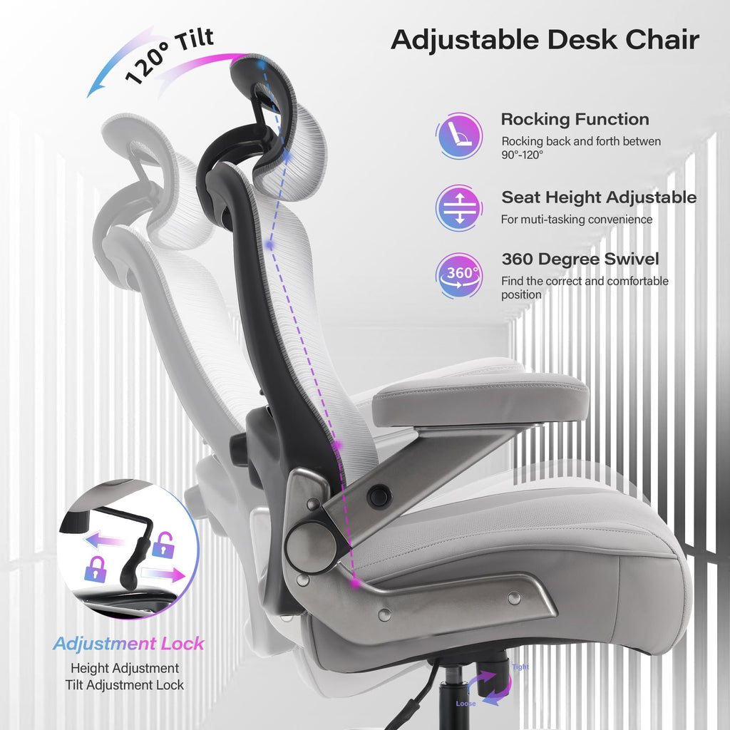 Big and Tall Office Chair 600lbs, Heavy Duty Executive Computer Desk Chair