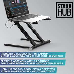 Advanced Laptop Stand with USB-C PD Hub (AMS, black (AMS-STAND-HUB)