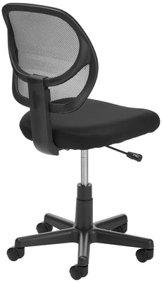 Low Back Office Chair, Breathable Mesh, Height Adjustable, Padded Seat, Rolling Wheels, Swivel, Back Support, Sturdy, 21.25