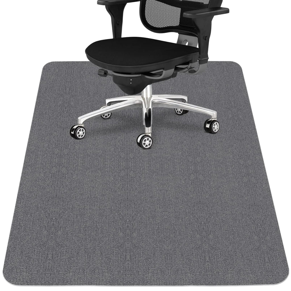 Office Chair Mat for Hardwood Floor,Office Computer Gaming Chair Mat for Tile Floor,Large Floor Protector Rug,Anti-Slip,Easy to Clean,Grey(48"x36")