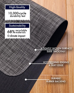 Office Chair Mat for Hardwood Floor Under Desk Computer Rolling Chair Mat for Wood/Tile Floor Non-Slip Heavy Duty Desk Rug PVC Plastic Hard Floor Protector 36