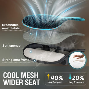 Mesh Office Chair,Ergonomic Computer Desk Chair,Sturdy Task Chair- Adjustable Lumbar Support & Armrests,Tilt Function,Comfort Wide Seat,Swivel Home Office Chair