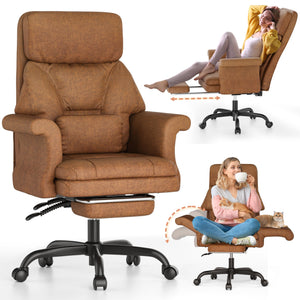 C39 Cross Legged Office Chair | Ergonomic Executive Chair with Footrest, Convertible Armrests & Pet-Friendly Design