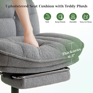 Cross Legged Office Chair with Foot Rest, 6.3
