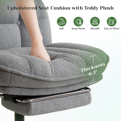 Cross Legged Office Chair with Foot Rest, 6.3