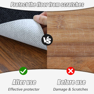 Office Chair Mat for Hardwood Floor,Office Computer Gaming Chair Mat for Tile Floor,Large Floor Protector Rug,Anti-Slip,Easy to Clean,Pure Black(48