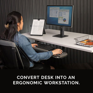 Office Suites Underdesk Keyboard Drawer, Black/Silver (9140305)