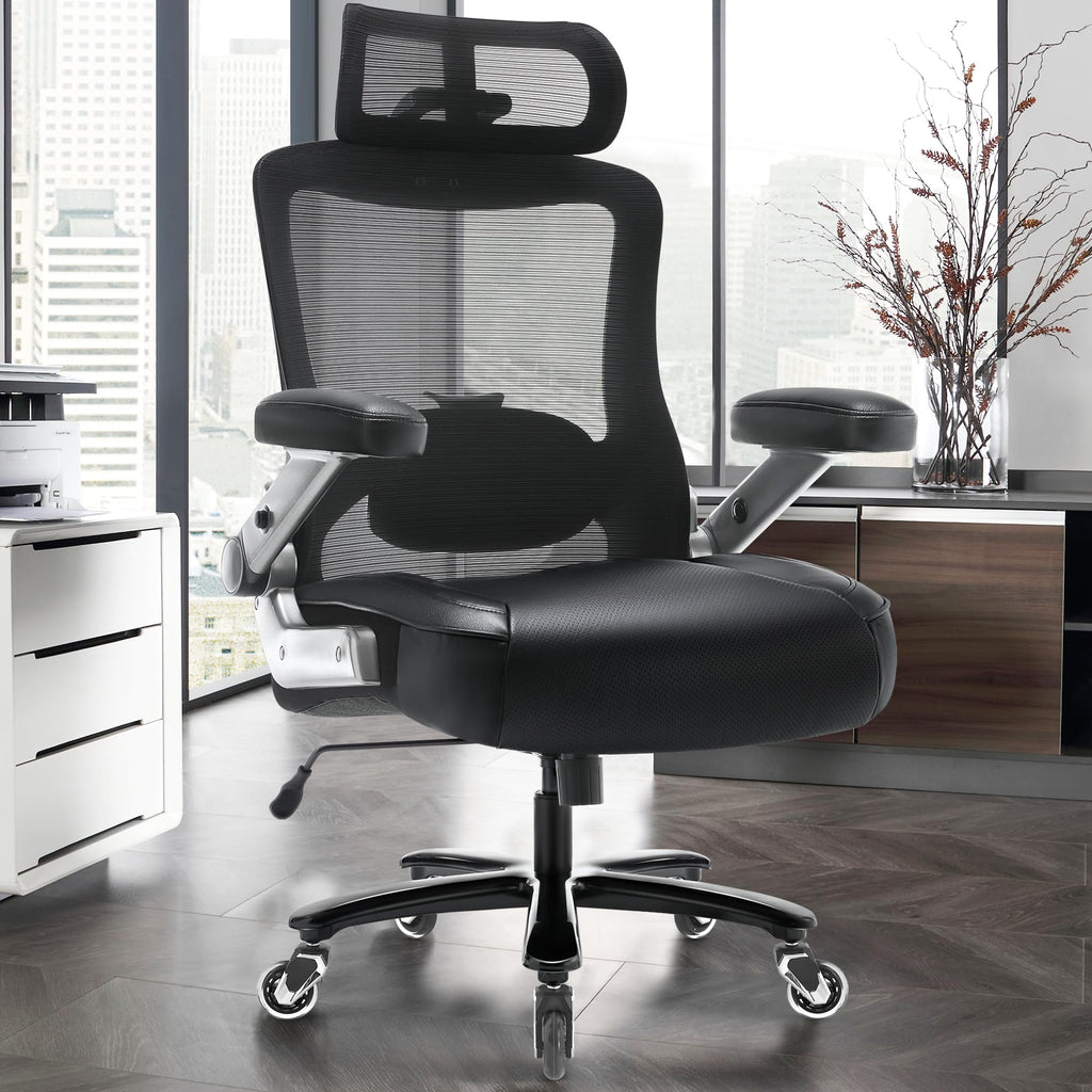 Big and Tall Office Chair 600lbs, Heavy Duty Executive Computer Desk Chair