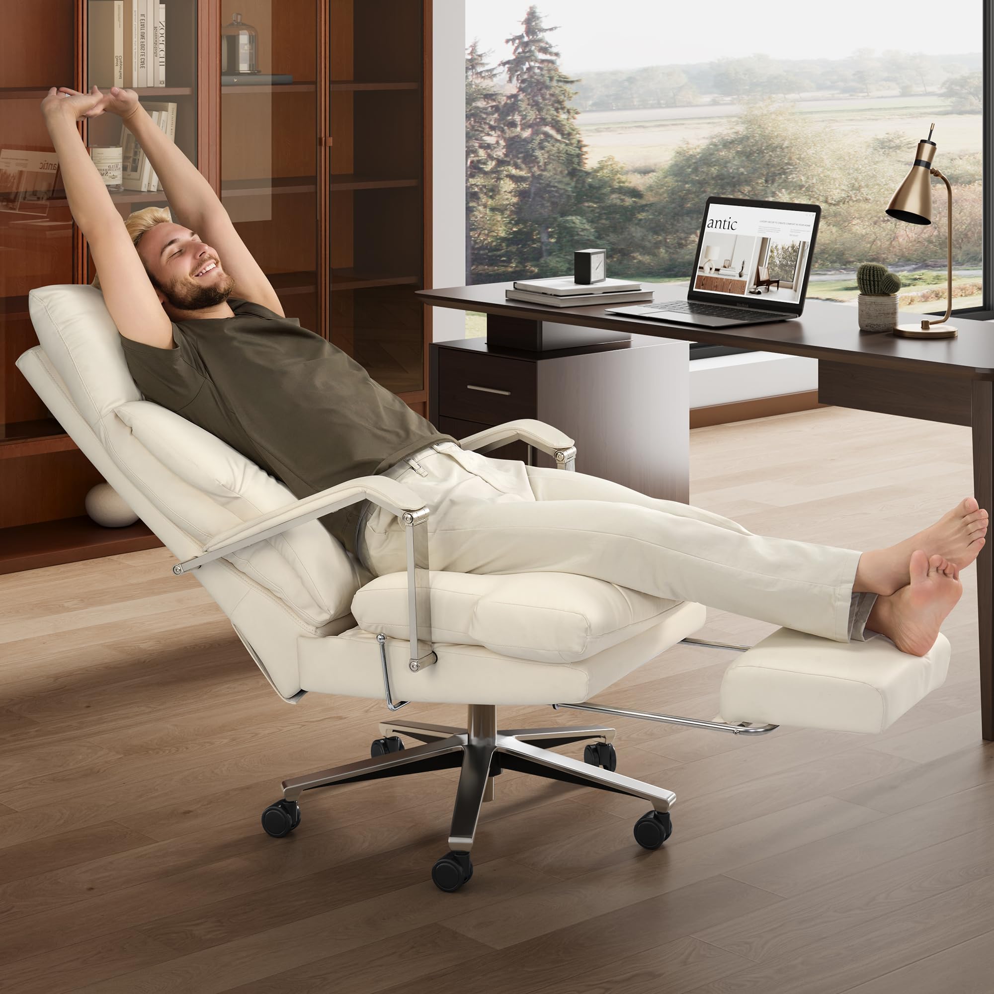 160° Reclining Office Chair with Footrest, 10