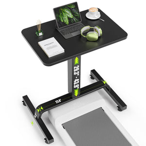 Height Adjustable Mobile Standing Desk with 360° Swivel Casters, 29