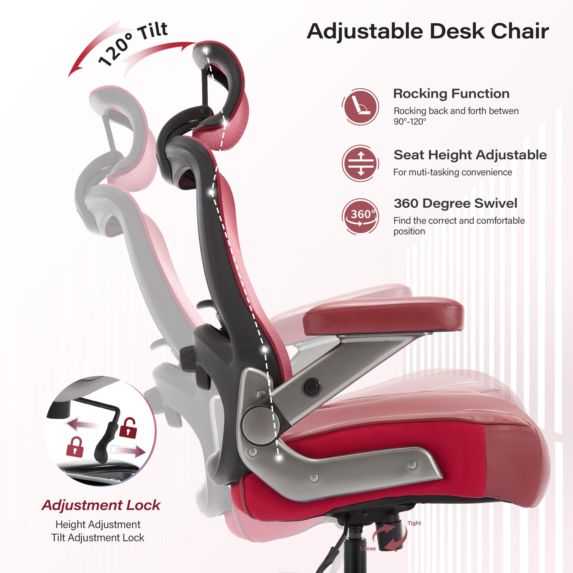 Big and Tall Office Chair 600lbs, Heavy Duty Executive Computer Desk Chair