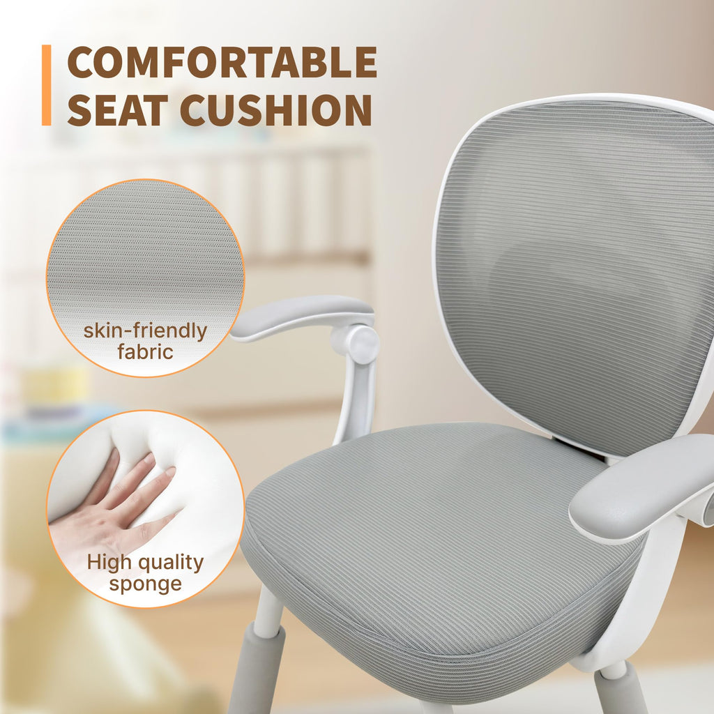 Kids Desk Chair, Kids Study Chair,Height-Adjustable with Back Support, Ergonomic Design, Multifunctional for Study, Work & Dining – Ideal for Boys & Girls' Bedrooms & Schools