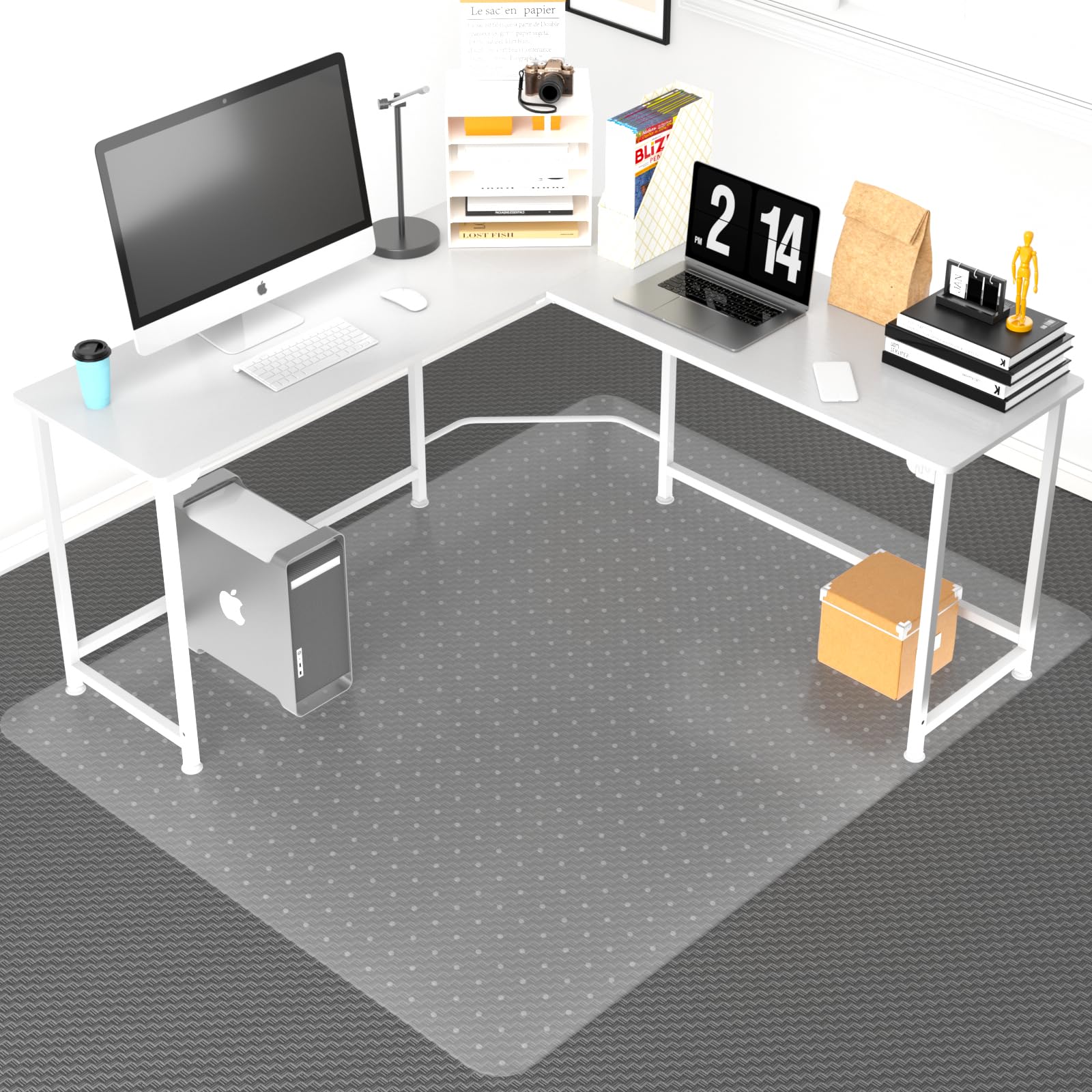 Office Chair Mat for Carpeted Floor, 63
