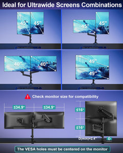 Dual Monitor Arm for Max 49