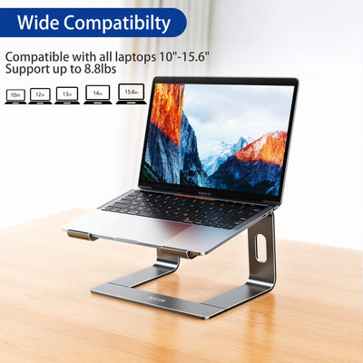 Aluminum Laptop Stand, Ergonomic Detachable Computer Stand, Notebook Holder, Laptop Mount Compatible with Air, Pro, Dell, HP, Lenovo More 10-15.6