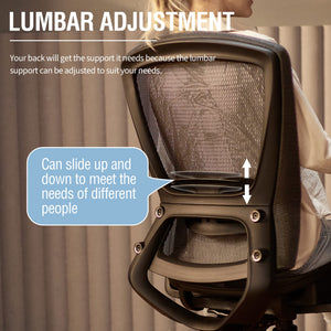 Ergonomic Office Chair | Mesh Computer Desk Chair with Lumbar Support & Adjustable Height