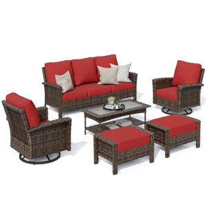 Red Outdoor Furniture Set with 35