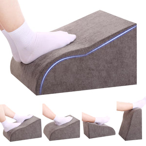 Foot Rest for Under Desk at Work, Ergonomic Under Desk Footrest with Washable Cover for Office, Home & Gaming Leg Elevation Pillow Dark Gray