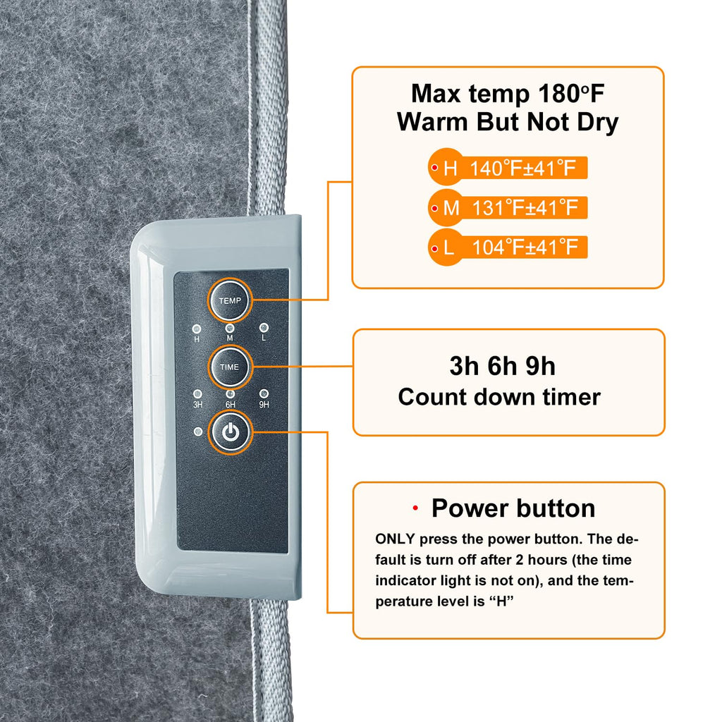 Foldable Leg Warmer With Soft Blanket, Under Desk Leg Foot Knee Heater 235W, Small Personal Space Heater, Overheat Safe Protection, Timer, Quiet, Easy Setup, for Home Office