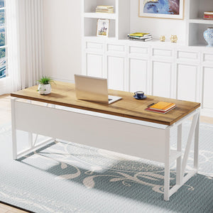 L Shaped Desk with Drawer,63