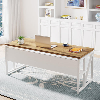 L Shaped Desk with Drawer,63