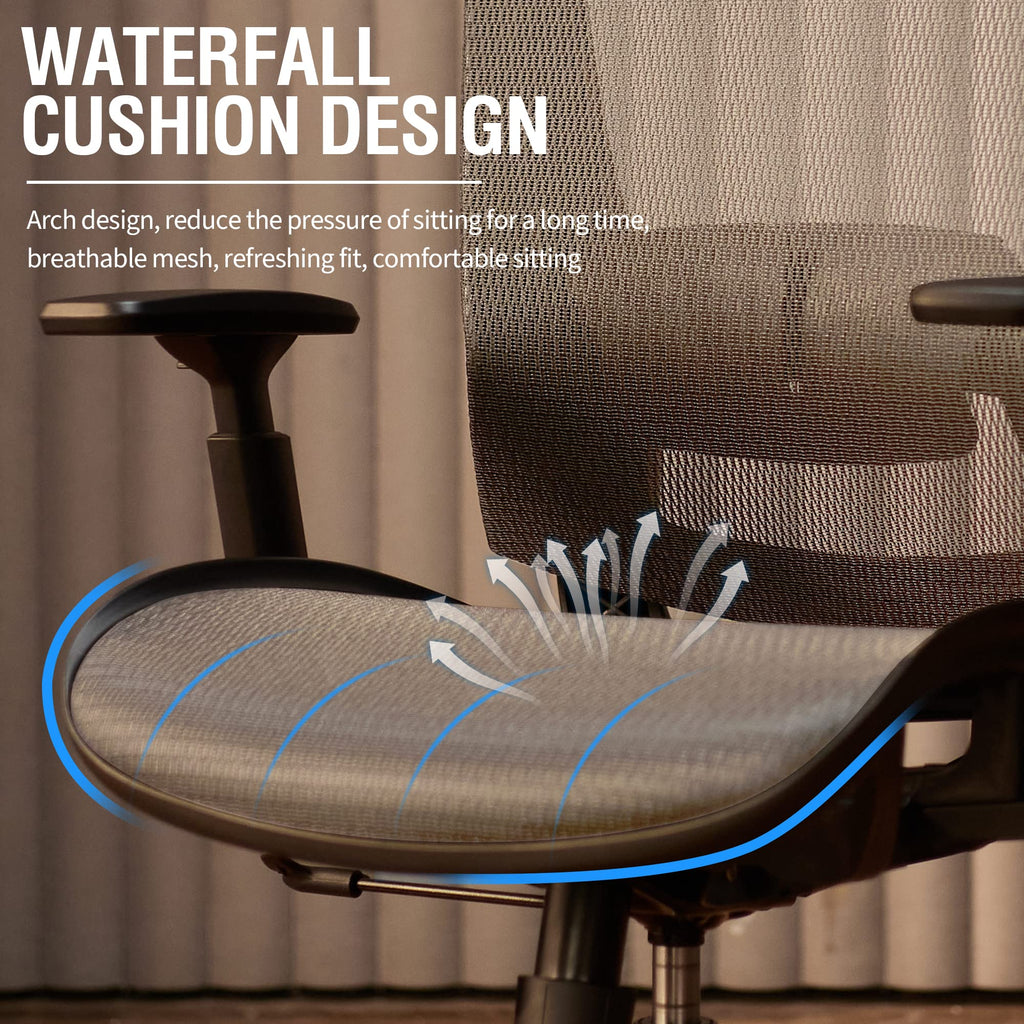 Ergonomic Office Chair | Mesh Computer Desk Chair with Lumbar Support & Adjustable Height