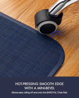 Office Chair Mat for Hardwood Floor Under Desk Computer Rolling Chair Mat for Wood/Tile Floor Non-Slip Heavy Duty Desk Rug PVC Plastic Hard Floor Protector 36