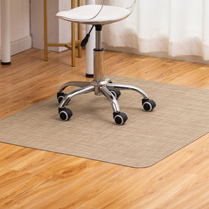 Office Chair Mat for Hardwood Floor Under Desk Computer Rolling Chair Mat for Wood/Tile Floor Non-Slip Heavy Duty Desk Rug PVC Plastic Hard Floor Protector 36