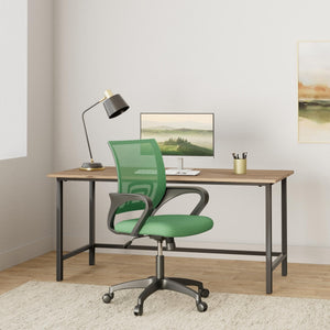 Home Office Chair Ergonomic Desk Chair Mesh Computer Chair with Lumbar Support Armrest Executive Rolling Swivel Adjustable Mid Back Task Chair,Green