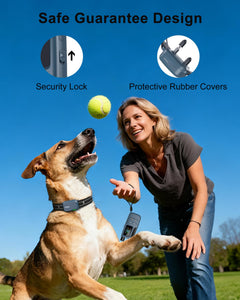 Dog Shock Collar - 4500FT Dog Training Collar with Remote, IPX8 Waterproof Electric Dog Collar with 4 Training Modes, Security Lock, Rechargeable eCollar for 10-120lbs Dogs(DBU)