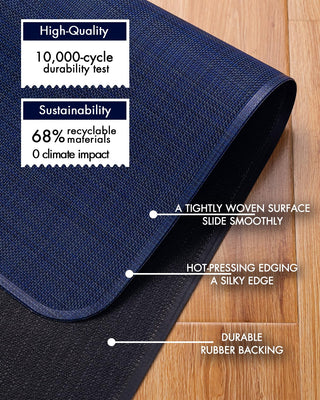 Office Chair Mat for Hardwood Floor Under Desk Computer Rolling Chair Mat for Wood/Tile Floor Non-Slip Heavy Duty Desk Rug PVC Plastic Hard Floor Protector 36