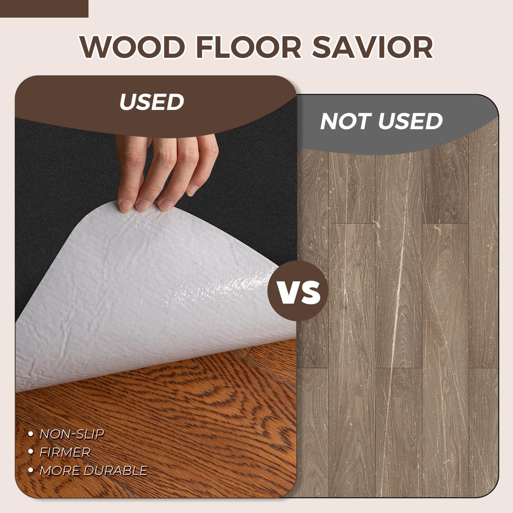 Office Chair Mat,Hard Floor Chair Mat Suitable for Hardwood and Tile Floors,Large Non-Slip Floor Protection Mat,Does Not Pill,Black(40"x55")