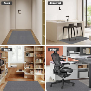Office Chair Mat for Hardwood Floor,Office Computer Gaming Chair Mat for Tile Floor,Large Floor Protector Rug,Anti-Slip,Easy to Clean,Grey(48