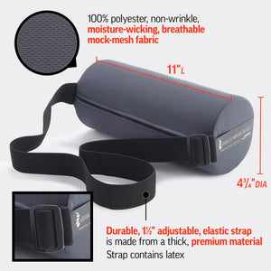 The Original McKenzie Lumbar Roll – USA-Made Low Back Lumbar Support for Office Chair & Car Seat Back Support Cushion. The Preferred Lumbar Pillow by Physical Therapists - Firm Density