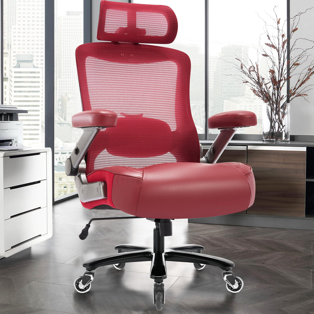 Big and Tall Office Chair 600lbs, Heavy Duty Executive Computer Desk Chair