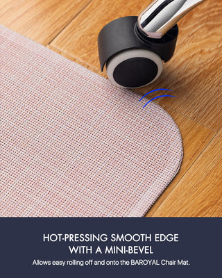 Office Chair Mat for Hardwood Floor Under Desk Computer Rolling Chair Mat for Wood/Tile Floor Non-Slip Heavy Duty Desk Rug PVC Plastic Hard Floor Protector 36