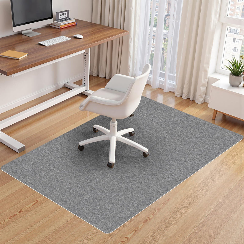 Office Chair Mat,Hard Floor Chair Mat Suitable for Hardwood and Tile Floors,Large Non-Slip Floor Protection Mat,Does Not Pill,Grey(40"x55")