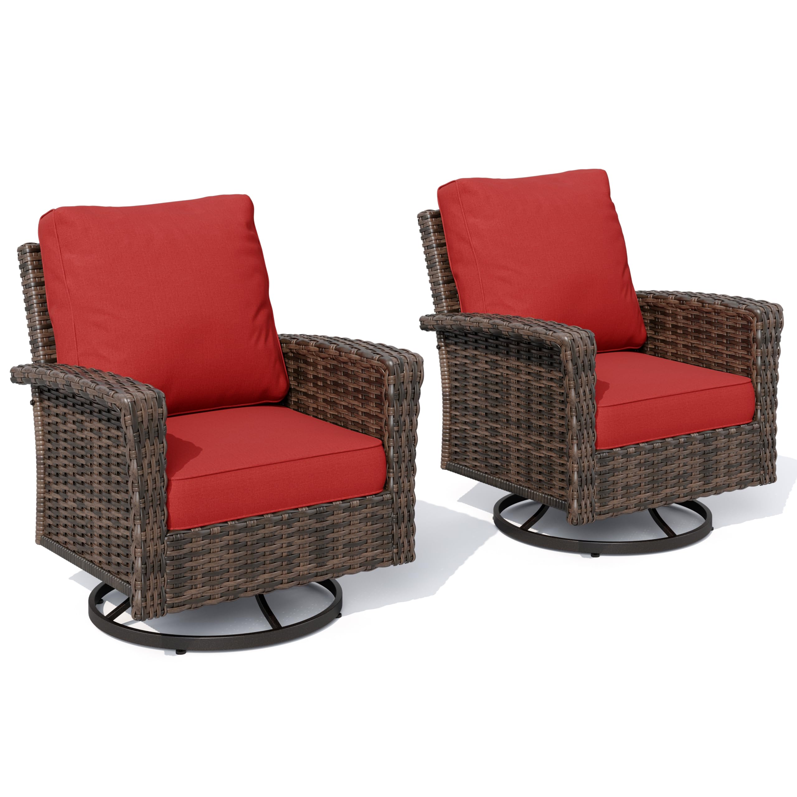 Outdoor Swivel Chairs with 5.5