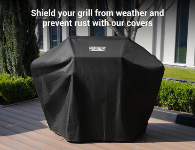 Denali 425 4-Burner Liquid Propane Gas Smart bbq Grill Stainless Steel with BBQ Cover (2 items)