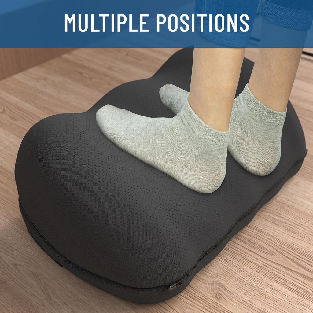 Adjustable Cloud Foot Rest for Under Desk at Work with Pressure Point Nodes - Comfortable Memory Foam Office Foot Stool & Desk Pillow, Gaming & Home Accessories